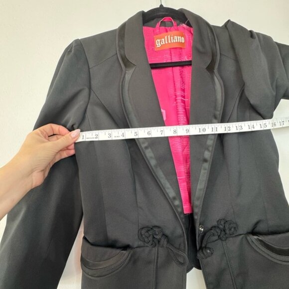 Authentic Vintage John Galliano Black Blazer – Size 42  (US 6) – Made in Italy - Picture 10 of 16